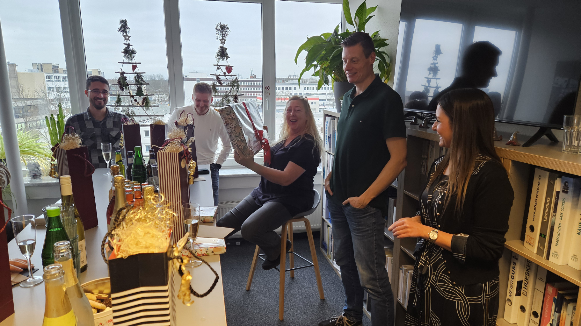 Büro Team Bescherung